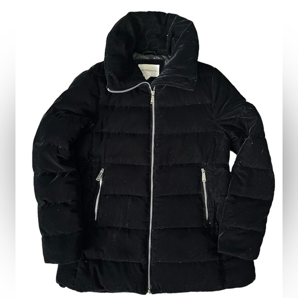 BCBGeneration Jackets & Blazers - BCBGENERATION Down/feather Winter Coat Black Velvet Puffer & Silver Size…